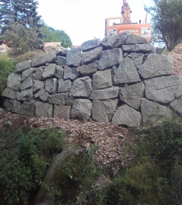 Pierre d’enrochement dans les Vosges